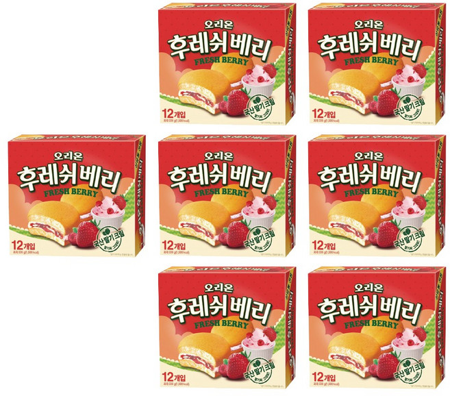 오리온 후레쉬베리, 336g, 7개