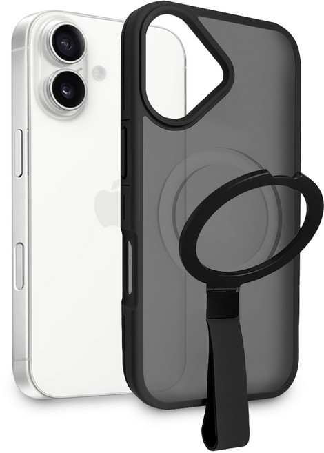 더조은셀러 맥픽스 맥세이프 스탠딩 거치 그립 스트랩 케이스 아이폰 호환