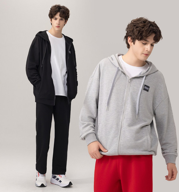 에버라스트 남자 미니쭈리 트레이닝 세트 후드집업 + 일자팬츠