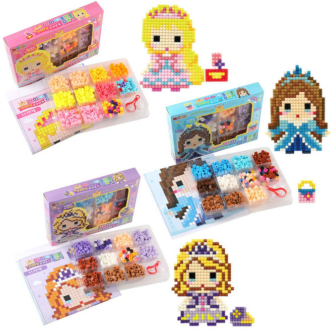 MYTOYS 블링블링 공주님 디폼블럭 3종 세트, 블루 + 핑크 + 보라, 1개
