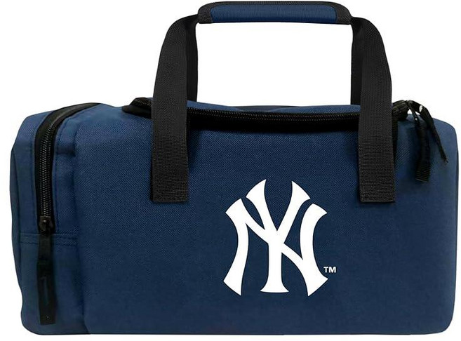 132375 FOCO - MLB 공식 라이선스 팀 로고 단열 지퍼 런치 박스 쿨러 더플 백 (뉴욕 양키스), New York Yankees