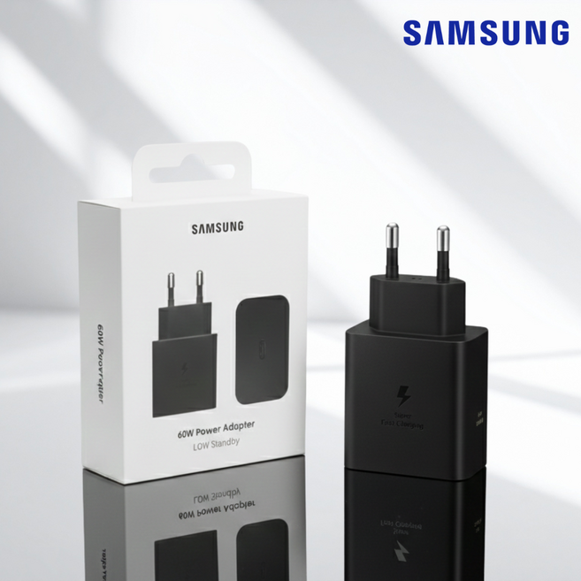 삼성 정품 60W C타입 PD 초고속 충전기 절전형 (케이블 미포함) (EP-T6010N) /S, 1개, 블랙-60W PD 충전기 (케이블 미포함)