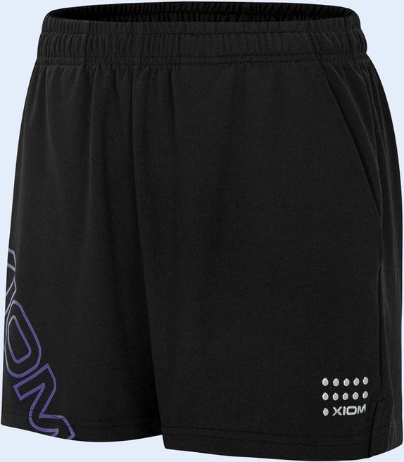 2023 엑시옴 신제품 프로레그 PRO LEG 하의 반바지 김나영 조대성 기능성 탁구복 숏바지 트레이닝 단체 스포츠 남자 여자 남여 남녀 공용 국대 국가대표 XIOM, 네이비, 1개