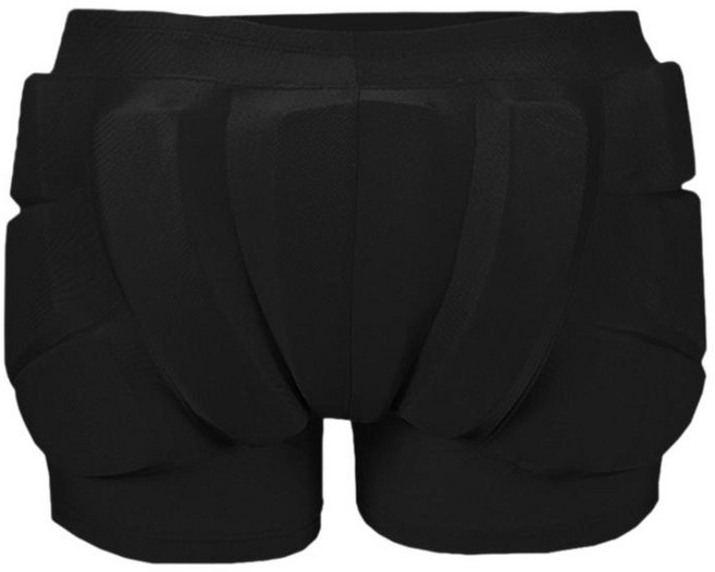 HAIMINGJUN 어린이 엉덩이 패드 반바지 꼬리뼈 보호 패딩 반바지 엉덩이 보호 3D 두꺼운 스케이트 보호 장비 피겨, 에바, 검은색, 1개