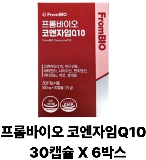 프롬바이오 코엔자임 Q10 15g, 30정, 6개 - 쿠팡