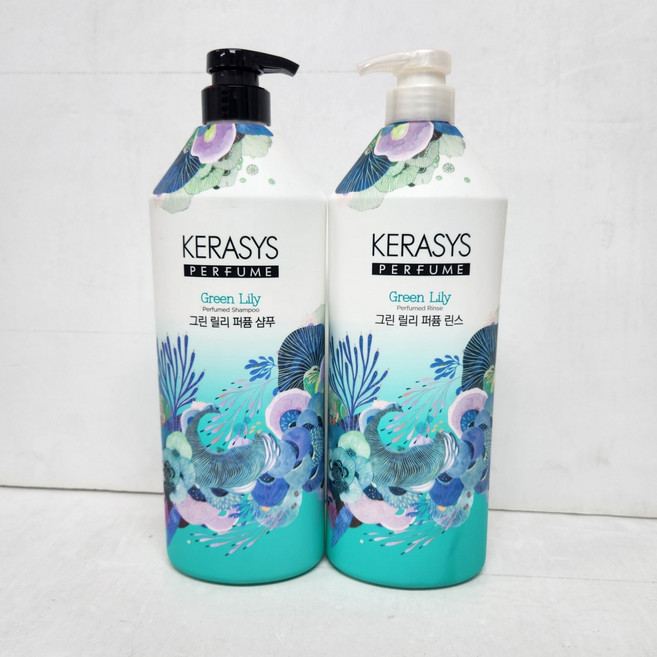 애경 케라시스 퍼퓸 그린릴리 헤어 샴푸 1L+린스 1L, 1개, 1L