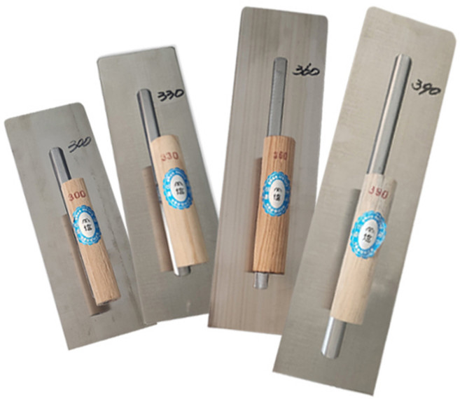 신흥공구 스텐 양고대 미장칼 흙손 미장도구, 360mm 사각, 0.4mm, 1개