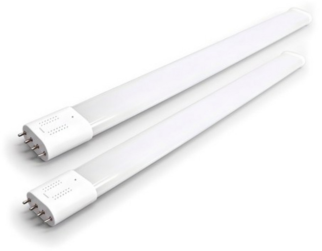 국산 LED 형광등 램프 18W 호환형 대체용 교체용 2개입, 1세트, 주광색