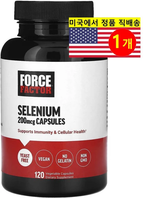Force Factor 셀레늄 200mcg Selenium, 1개, 120정 - 쿠팡