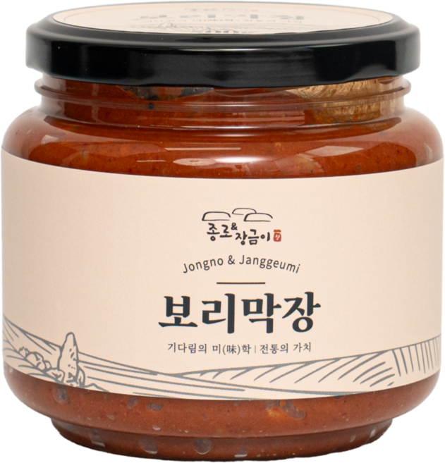 종로앤장금이 수제 보리막장, 1개, 500g