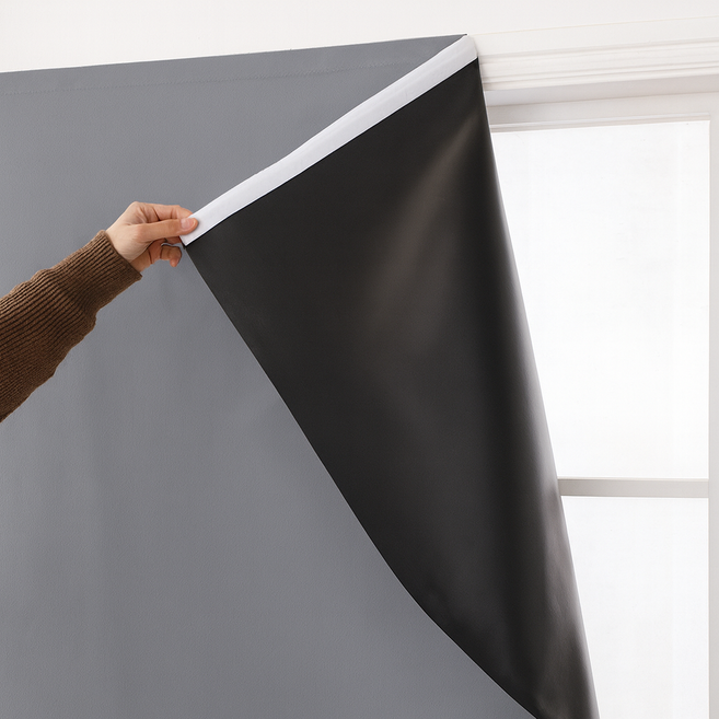 메이스 벨크로 찍찍이 쉽게 붙이는 암막커튼 창문형