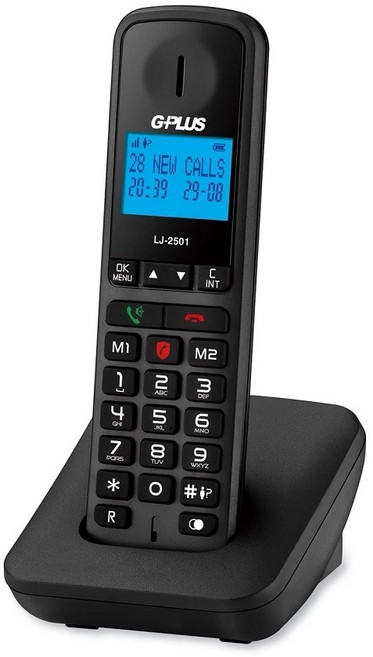 G-PLUS LJ-2501 DECT數位無線電話 清晰螢幕顯示 50組電話簿 一鍵撥號 免持通話