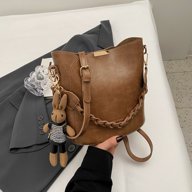 YioYcc 여성 트렌디한 버킷백으로 매치하기 좋은 크로스백 숄더백 핸드백 숄더백