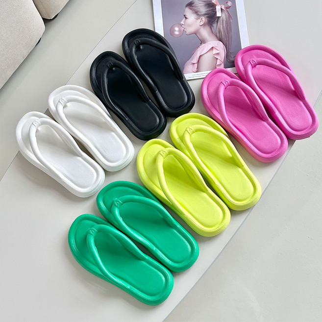 EVA 초경량 비비드 컬러 여름 슬리퍼 쪼리 바캉스 신발