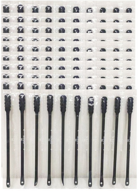 블랙 피지면봉 압출 면봉 개별포장, 100개, 1개입