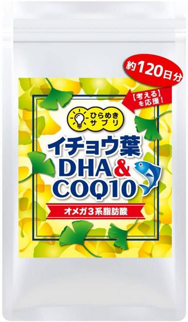 GREEN FARM 일본직구 4개월 은행잎 DHA/COQ10/오메가3 지방산 조합 국내(120일분1봉지), 1개