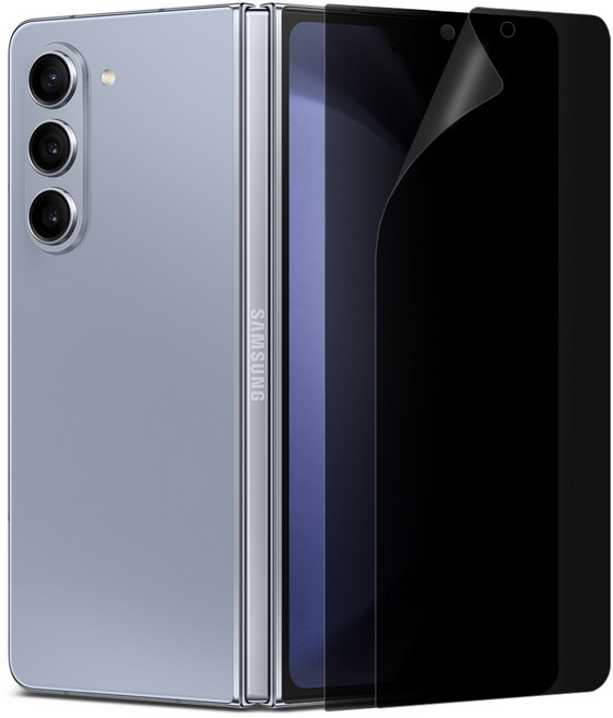 다이아큐브 지문방지 무광 안티글레어 프라이버시 사생활보호필름 갤럭시Z폴드5 전면액정용 2P, 2개