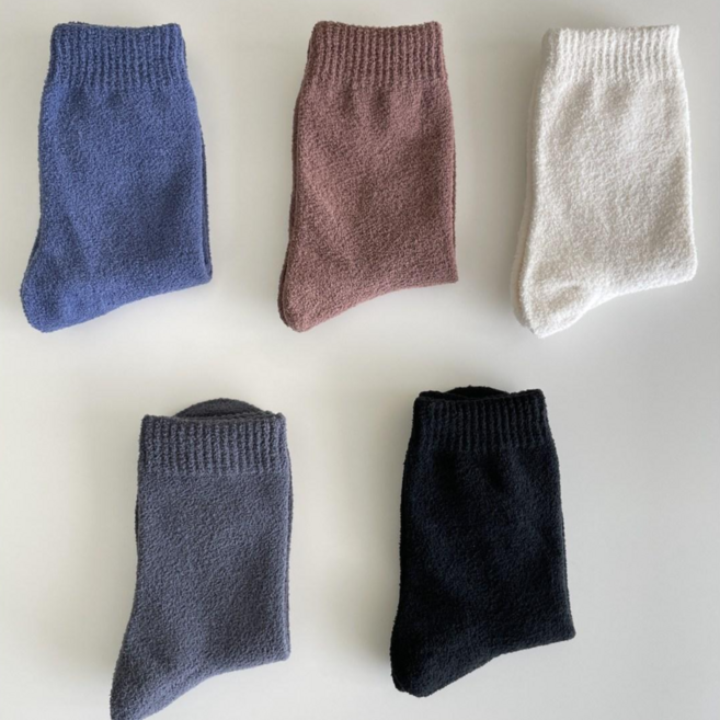 극세사 수면양말 5켤레 세트 100% 국산 고급양말 5족 세트