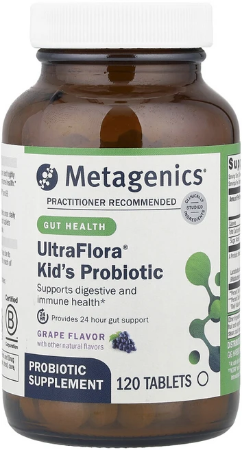 Metagenics 프로바이오틱 메타키즈 포도맛 120정, 1개 - 쿠팡