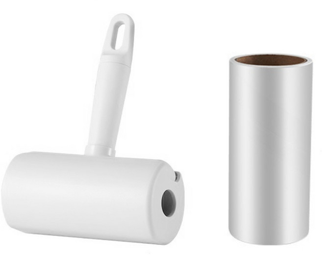 사소한잡화점 휴대용 미니 돌돌이 먼지 제거 테이프 테이프 클리너 크리너 리필포함, 1개