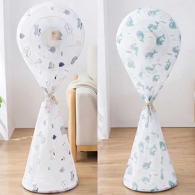 1+1 선풍기 보관 커버 4종 덮개 망 먼지망 커버망, 하우스+돌고래