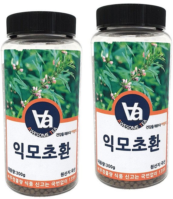 어썸티 국산 익모초환 (육모초), 300g, 2개