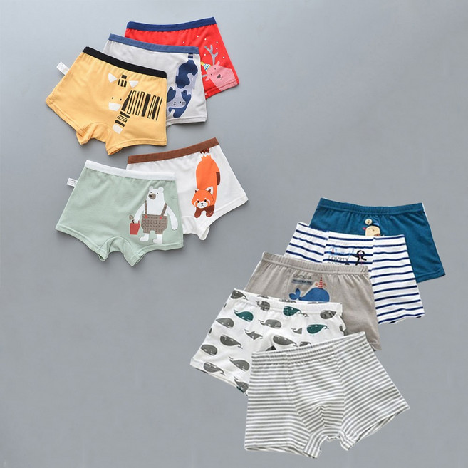 키즈팬티 주니어사각팬티 속옷 남아 드로즈 초등학생 어린이 아동 유아 10장