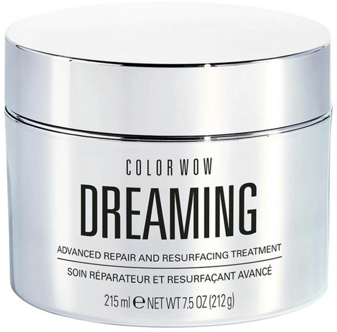 COLOR WOW 손상되고 곱슬거리는 모발을 위한 컬러 와우 드리밍 어드밴스드 리페어 & 리서페이싱 트리트먼트 마스크, 01번7.5 oz/215 ml
