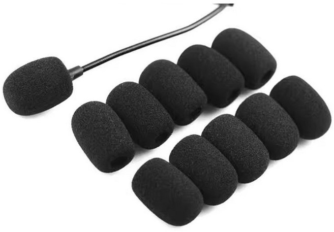 핀마이크 커버, 10개, 블랙, 핀마이크커버