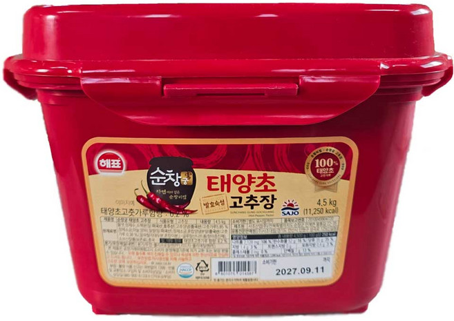 해표 순창궁 태양초 고추장, 4.5kg, 1개