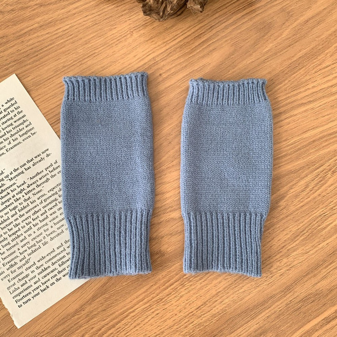 블루씨티 스퀘어 숏 니트 핸드 워머 장갑