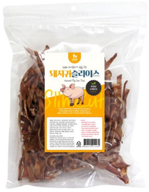 웁스 슬라이스 슬림컷 강아지 수제 간식 500g, 1개