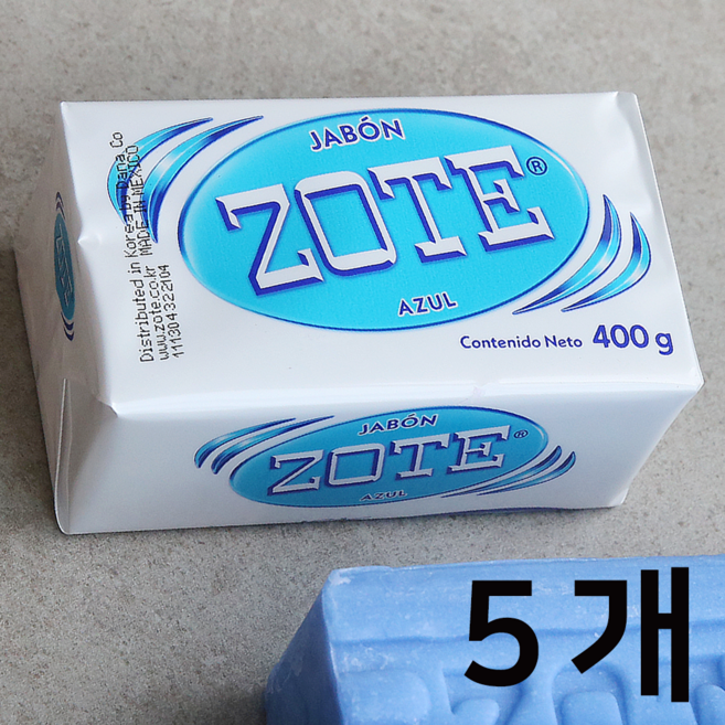 멕시코 조트비누 블루, 400g, 5개