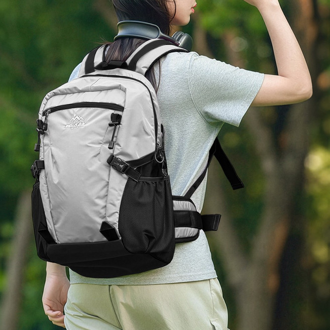 뉴아웃랜더 초경량 아웃도어 하이츠 등산배낭 여행용 백팩, 라이트그레이