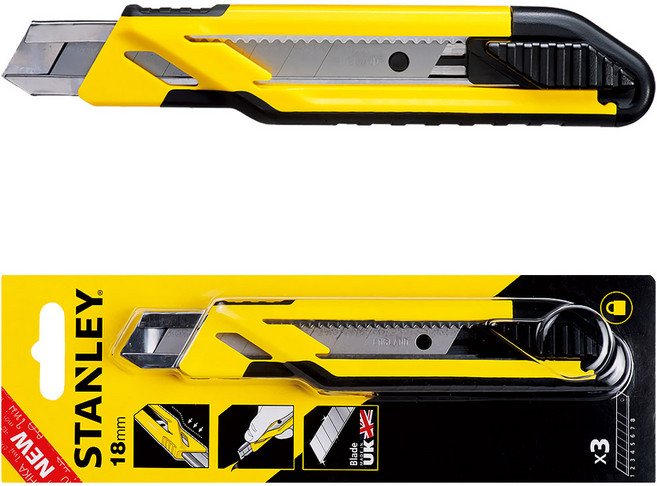 스탠리공식대리점 STHT10266 캇타칼 택배칼 사무용 공업용 커터칼 Cruiser 칼 18mm 오토락, 1개