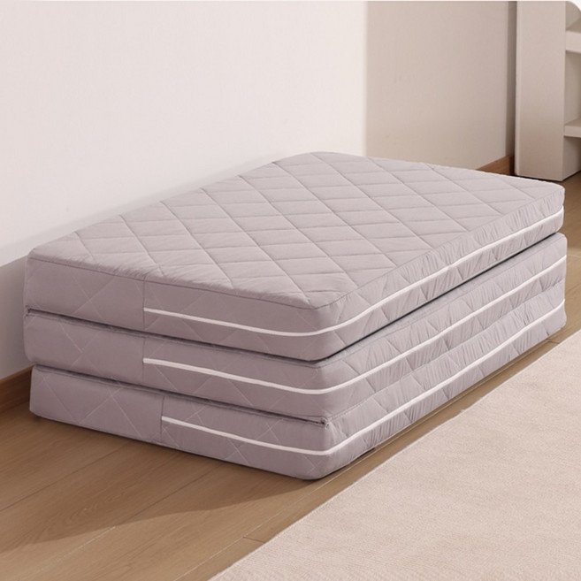 YEAAYE 고탄력 메모리폼 미끄럼 방지 휴대용 3단 접이식 매트리스