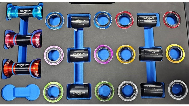 Tripeak BSA 三合一陶瓷BB 彩色版 適用 24mm/29mm/30mm軸心, 1個, BSA 三合一陶瓷BB-黑色