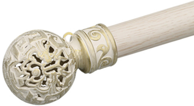 한국레일갤럭시 35mm 지구 커튼봉 커텐봉, 아이보리골드