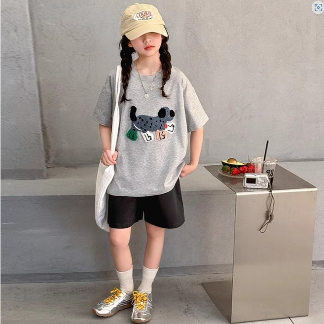 아이짱 초등 주니어 여름 반팔티셔츠 반바지 상하복 세트