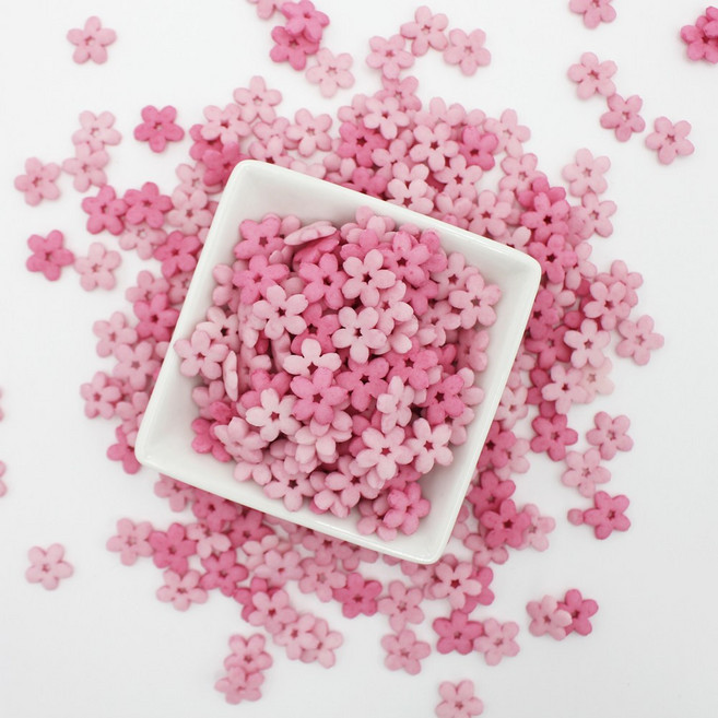 데코야 핑크 플라워 스프링클, 1개, 1kg