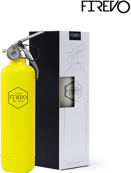 피레보 FIREVO 디자인소화기 차량용 소화기 선물용 패키지형 / 분말(ABC)소화기 1kg, NEW 라이트레몬 패키지, 1세트