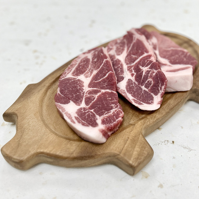 우아가든 한돈 생목살 300g 600g / 삼겹살 목살 돼지갈비 앞다리살 찌개용 캠핑 항정살 제육볶음, 생 목살 300g(추가), 1개