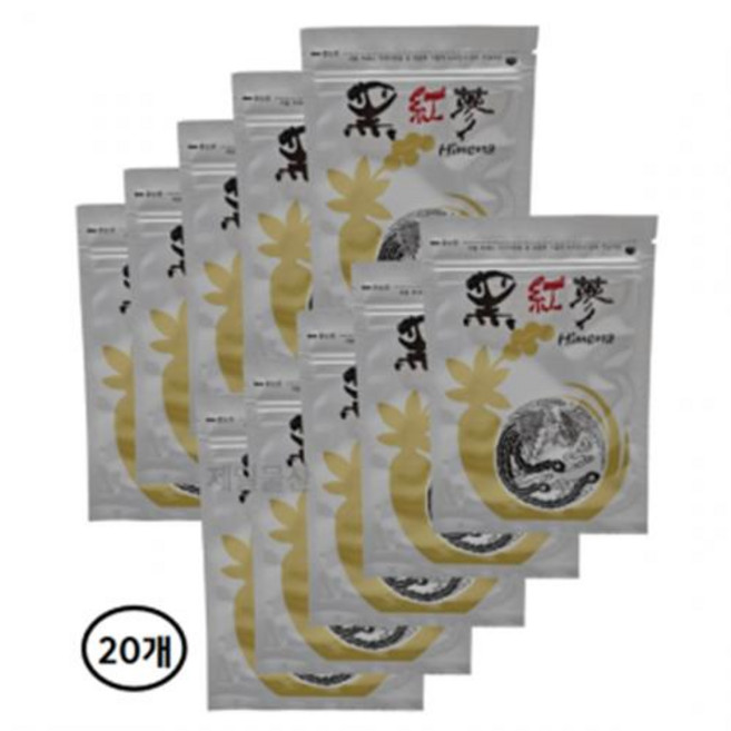 GS 프리미엄 흑홍삼 건강 패드 5매입 농축 한방 찜질 패치 20개