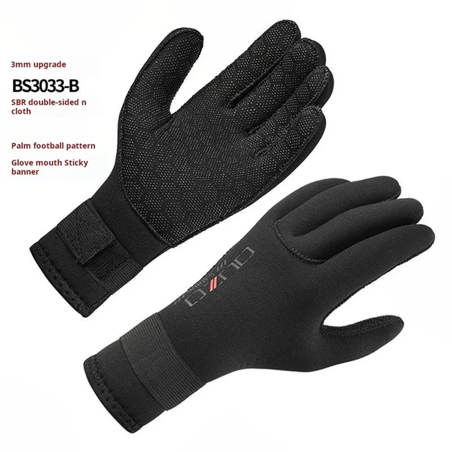 3MM 네오프렌 미끄럼 방지 내마모성 다이빙 장갑 위장 스피어피싱 스노클링 겨울용 보온 수영, 01 C, 01 빠른  Mainland, 01 S