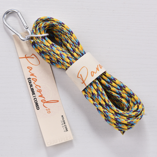 3mm 배색 파라코드 카라비너 5m 멀티 컬러 파라코드 팔찌 마스크 스트랩 리드줄 마크라메 재료, 1개, 05.선셋