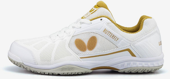 버터플라이 레조라인 리포네스 탁구화 (화이트x골드)