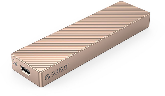 오리코 10Gbps 알루미늄 합금 M.2 SATA/NVMe 듀얼 호환 외장 SSD 케이스 FV15C3-G2, 1개, 로즈 골드