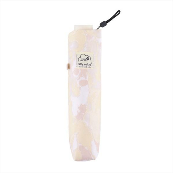nifty colors 니프티 컬러즈 접이식 우산 우양산 겸용 마블 미니 55 55cm 수동식 자외선차단 베이지 16481