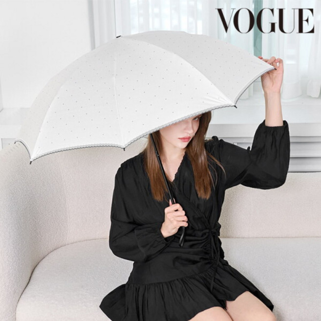 [보그(우양산)] 보그 도트 오간지 암막코팅 날씬양산 MPVGP50005