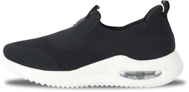 르까프 키즈 르까프 남녀공용 에어 365 워킹 슬립온 블랙 화이트 LE3A010U-BW